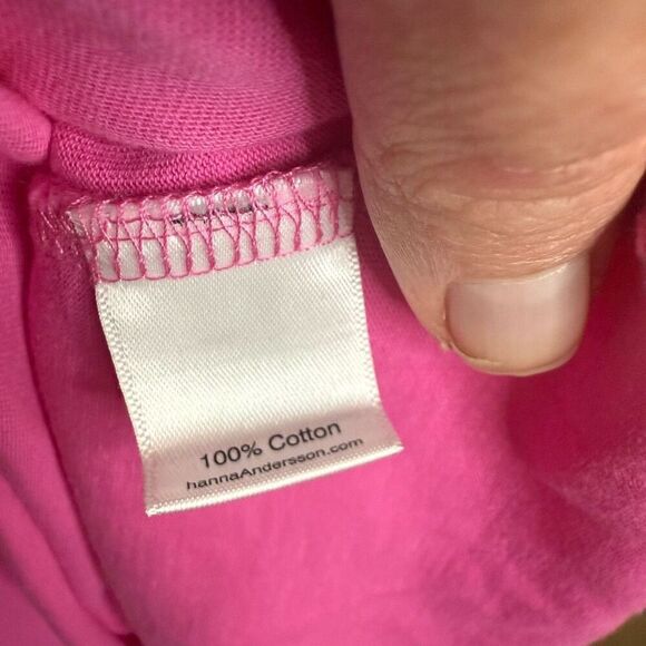 NWT Hanna Andersson Girls Pink Pullover Dress with Decal and Pockets Size US 12‎ - Picture 6 of 7
